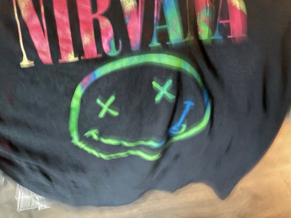 Nirvana Vintage Graphic T-Shirt :-) Size Large HOM5887